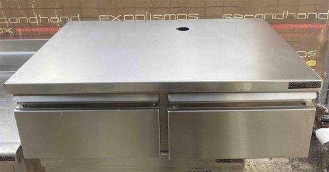 Συρτάρι Ανοξείδωτο Διπλό 80x59x24Cm Για 1/2Gn Βάθος 10Cm  Mεταχειρισμένο